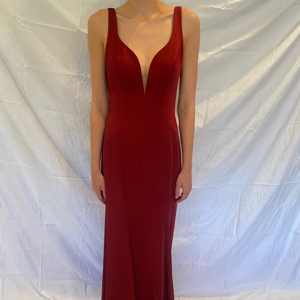 Red gown